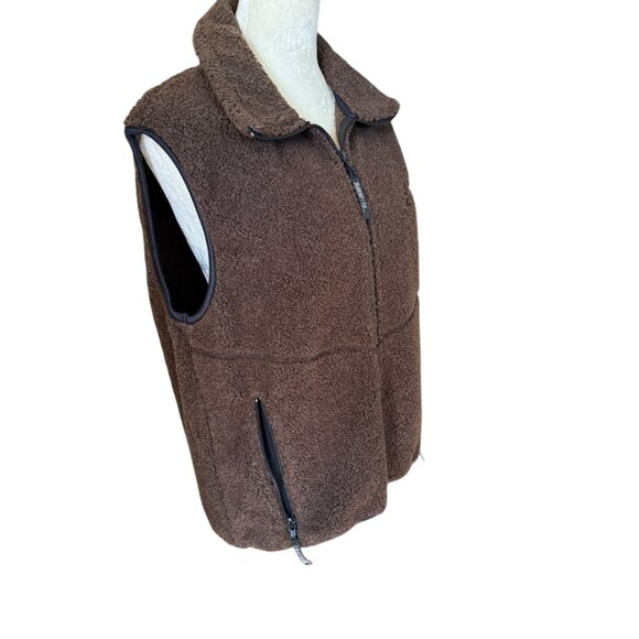 Black Diamond brown sleeveless soft zip up collared vest women's size XS - Picture 2 of 10